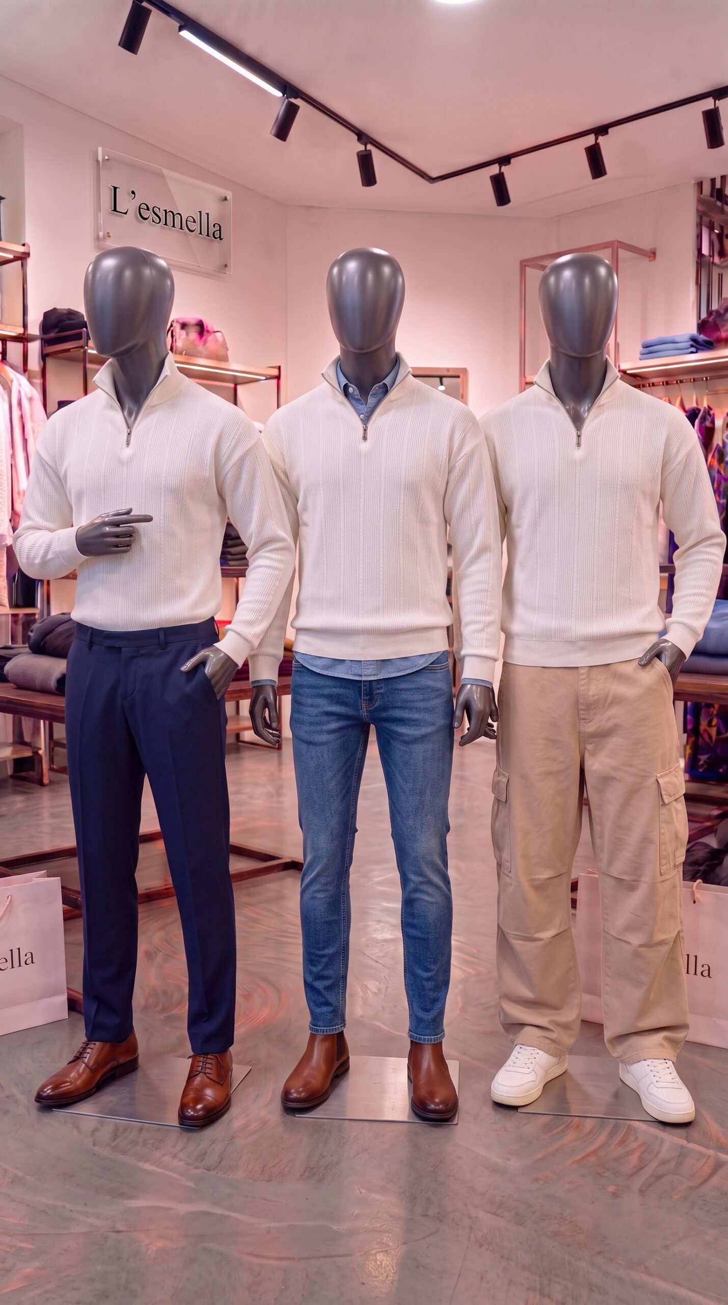 Sweater half zip - الصورة 2